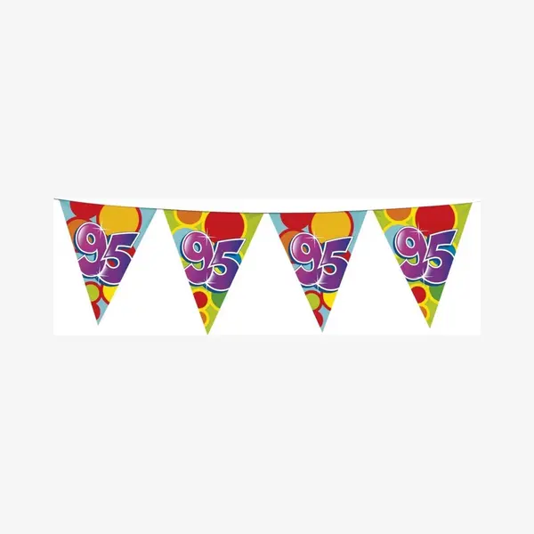 Partywinkel Vlaggenlijn Leeftijd 95 Jaar - 6m thumbnail