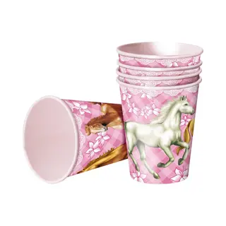 Bekers Thema Paarden Per 8 Stuks
