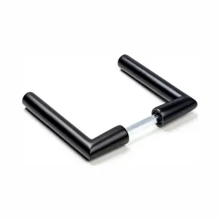 Impresso London - Deurbeslag Set - 2 X Deurkruk Exclusief Rozet - Aluminium - Mat Zwart (2 Stuks)