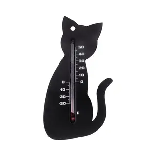 Nature Furniture Limited - Wandthermometer Kat Zwart