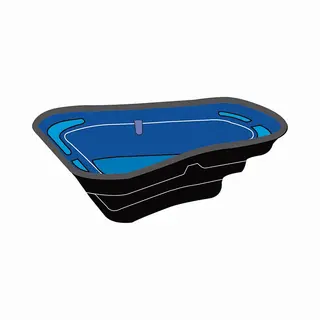 Ubbink Fertigteich Start 500, BxLxH, 140x179x50 Cm, 500 L