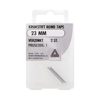 Deltafix Krukstift Rond Taps Verzinkt 23 Mm - 2 Stuks