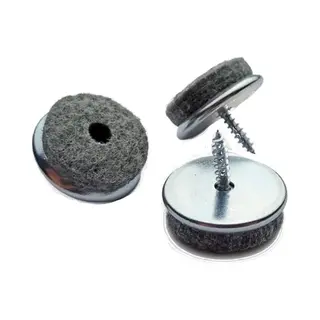 Qlinq Viltglijder Schroef - Metaal - 20 Mm - 8 Stuks