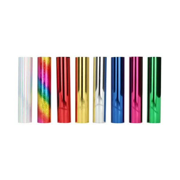 Crafts&Co® Hot Foil - Blau Grün Rot Regenbogen & Holographisch | Diy Paket Geeignet Für Scrapbooking & Namekarten | 8 Pack | thumbnail