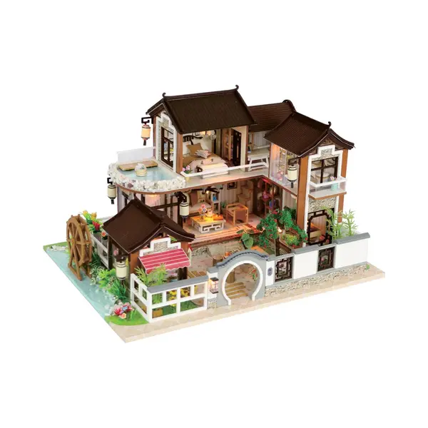 Bouwpakket Groot Japan - Volwassenen & Kinderen - Houten Poppenhuis - Diy - Hobby - Knutselen - Crafts&Co thumbnail