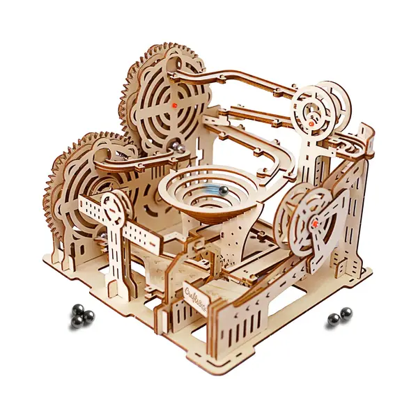 Crafts&Co® 3D Puzzle Murmelbahn | Kompletter Bausatz | Kein Verkleben Oder Sägen Erforderlich | 191 Teile | Miniatur Bastelset | Kugelbahn | thumbnail