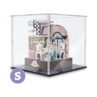 Crafts&Co® Acryl-Display Für Miniaturhaus | Plexiglas-Vitrine | Staubschutzkappen | Diy Kit | Puppenhaus Erwachsene | Modellbau | 15 X 15 X 15 Cm |