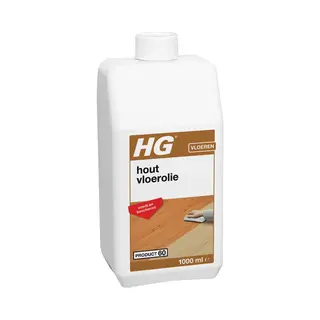Hg Hout Vloerolie (product 60) - 1L - Voedt En Beschermt - Tegen Uitdroging, Vuil & Vlekken