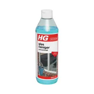 Hg - Woonkamer - Glasreiniger Concentraat - Reinigt Streeploos - 500 Ml - 1 Stuk