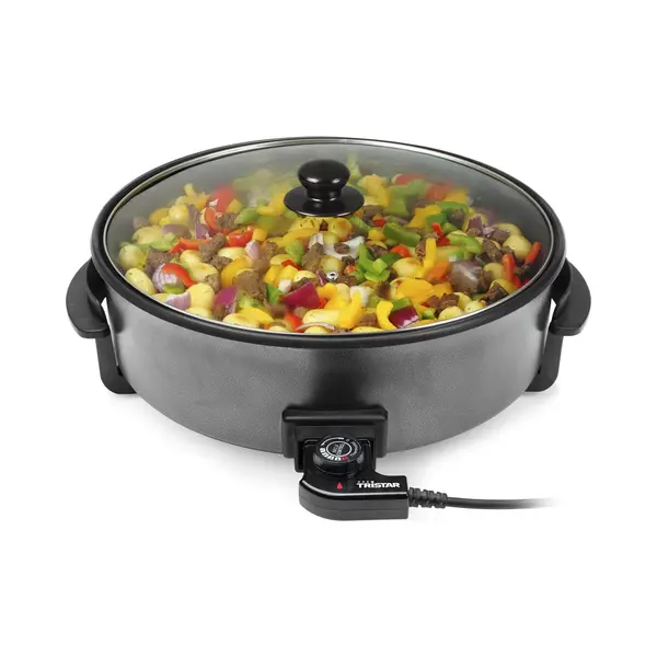 Tristar Bratpfanne Tristar Pz-9146 Multifunktionale Grillpfanne Xxl – Kochen Für Die Ganz, Durchmesser, 40 Cm - Einstellbarer Thermostat thumbnail