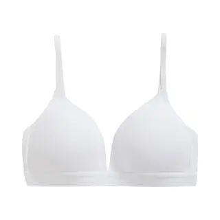 Ten Cate Basics Organic Cotton Stretch Voorgevormde Bh Wit Voor Meisjes | Maat 70AA