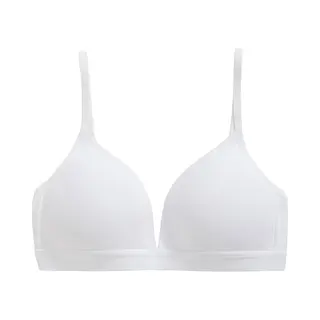 Ten Cate Basics Organic Cotton Stretch Voorgevormde Bh Wit Voor Meisjes | Maat 65C