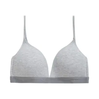 Ten Cate Basics Organic Cotton Stretch Voorgevormde Bh Grey Melange Voor Meisjes | Maat 65A