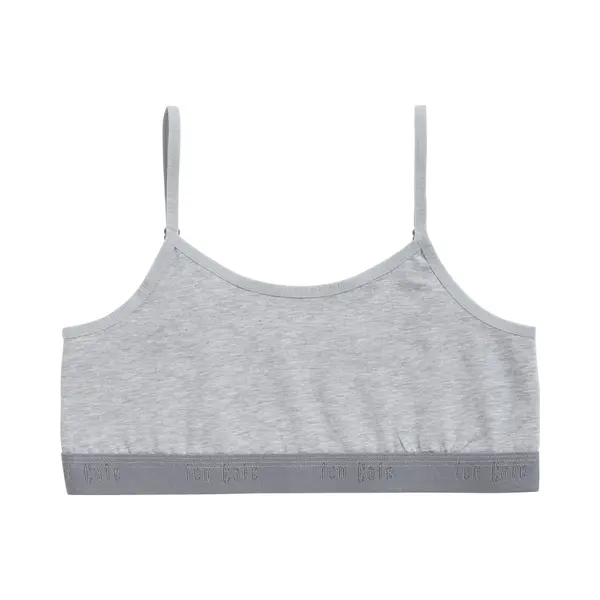 Ten Cate Basics Bh Top Grey Melange Voor Meisjes | Maat 122/128 thumbnail
