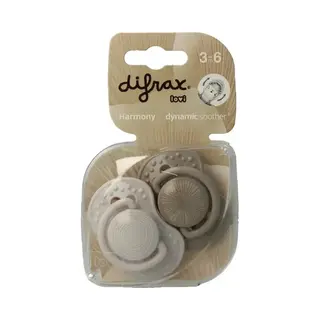 Difrax Lovi - Dynamischer Schnuller - 3 Bis 6 Monate - Grau, 3-6M