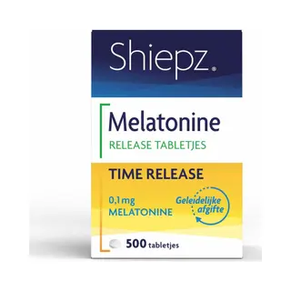 Shiepz Melatonine 0.1 Mg Time Release 500 Tabletten