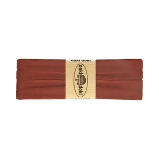 Oaki Doki Tricot De Luxe Jersey Biaisband 20 Mm, 3 Meter, Diverse Kleuren - 057 Roest Rood