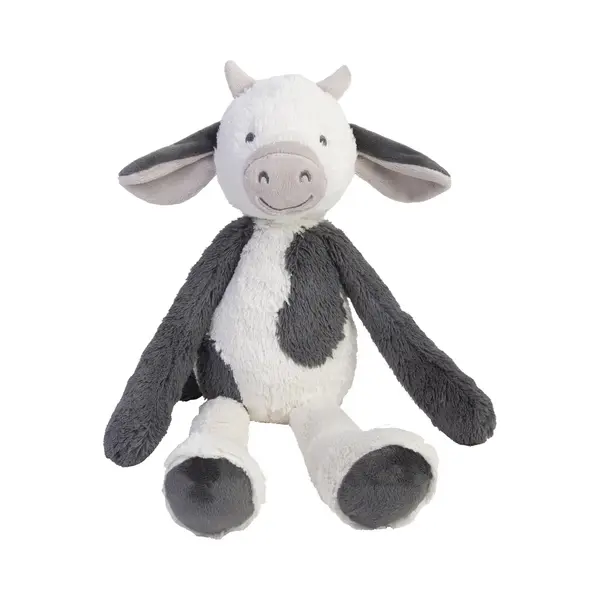 Happy Horse Koe Casper Knuffel 48cm - Wit/Grijs - Baby Knuffel thumbnail