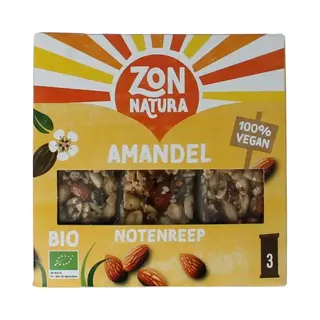 Zonnatura Muesli Nut Mix Bar Almond, 25 G, 3 Piece, 3 Unit