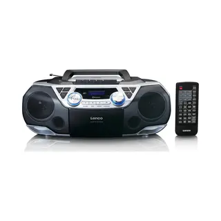 Lenco Scd-720SI Radio Tragbar Digital Schwarz, Silber
