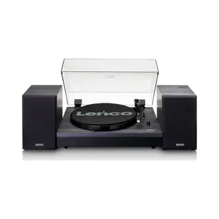 Lenco Ls-301BK Audio-Plattenspieler, Riemenantrieb, Schwarz, Bedienungsanleitung