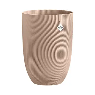Elho Sereh Hoog 40 - Bloempot Voor Binnen & Buiten - 100% Gerecycled Plastic - Ø 39 X H 53.4 Cm - Koele Klei