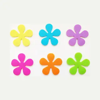 Ifc Papillon Papillon - Antislip Bloemen Voor In Douche Of Bad - 6 Stuks Assorti Kleuren