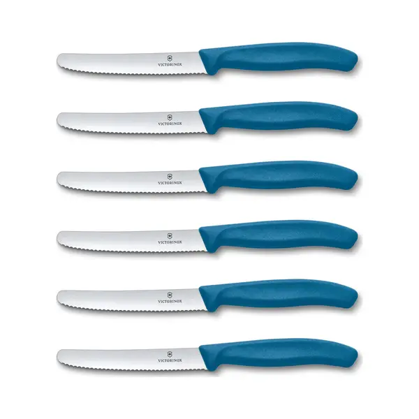 Victorinox Swiss Classic Tafelmessenset 6-delig - Blauw - Rvs/pp thumbnail