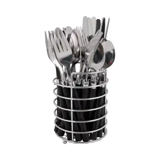 Bo-Camp Bc Cuberteria En Cesta 24d 6p Negro