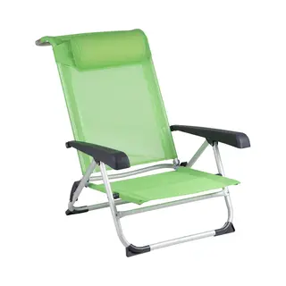 Red Mountain Bo-Camp Alu Strand Stuhl Liege Camping Falt Stuhl Garten Sessel Niedrig 100 Kg Grün