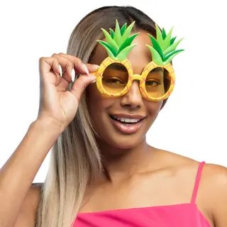 Boland 52076 - Partybrille Ananas, Spaßbrille Für Den Karneval Oder Jga, Zubehör Für Faschingskostüme, Kostüm Accessoires, Gelb