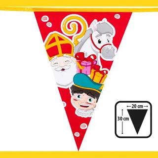Boland - Pe Vlaggenlijn Sinterklaas - Geen Thema - Sint&Piet - Pakjesavond - Feestversiering