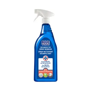 Blue Wonder - Desinfectie Spray - Tegen Bacteriën & Virussen - 750ml - 1 Stuk