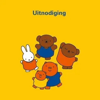 Nijntje Uitnodigingskaart Met Envelop - Nijntje Uitnodiging - 6 Stuks
