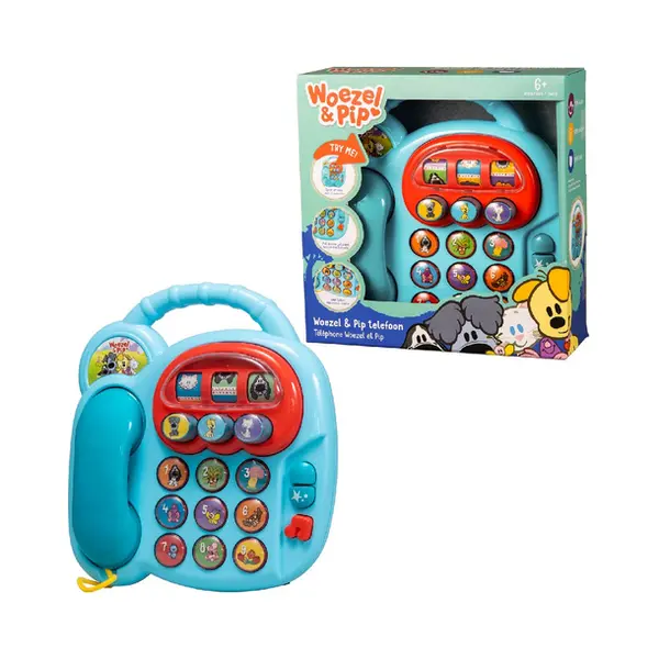 Rubo Toys Woezel en Pip Telefoon met Geluid thumbnail
