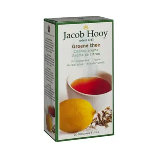 Jacob Hooy Groene Thee Met Citroen - 20 Theezakjes