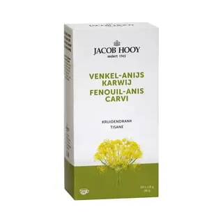 Jacob Hooy Venkel - Anijs - Karwij (20 Theezakjes)