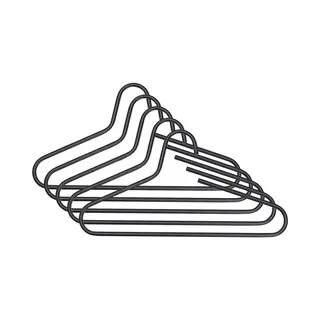 Spinder Design Kledinghangers (set Van 5) Victorie - Zwart - Staal