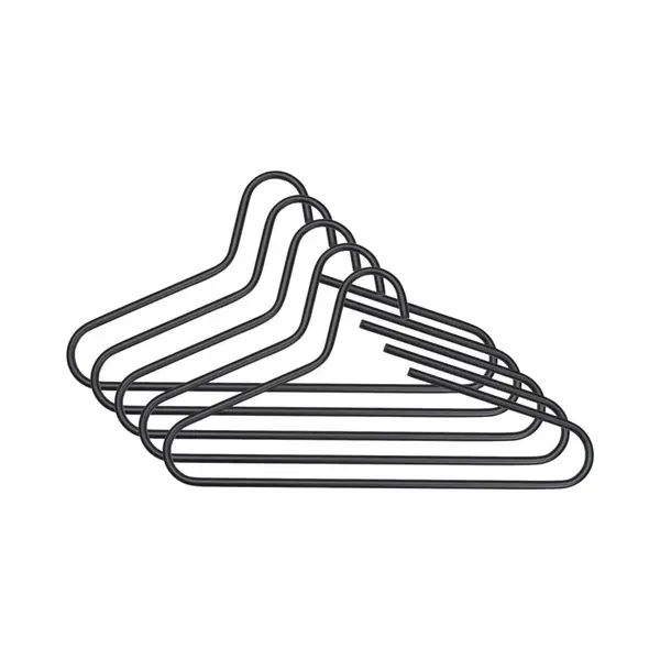 Spinder Design Kledinghangers (set Van 5) Victorie - Zwart - Staal thumbnail