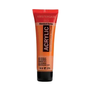 Amsterdam Standard Series Acrylic Tube - 20 Ml - Azo-Orange 276 - Hohe Lichtechtheit - Halbdeckend - Flexibles Satin-Finish - Mittelviskose Farbe -