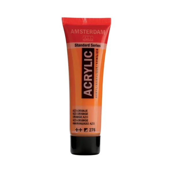Amsterdam Standard Series Acrylic Tube - 20 Ml - Azo-Orange 276 - Hohe Lichtechtheit - Halbdeckend - Flexibles Satin-Finish - Mittelviskose Farbe - thumbnail