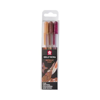 Sakura Gelly Roll Metallic Nature Kappen-Gelstift Bordeaux, Kupfer, Sepia 3 St.