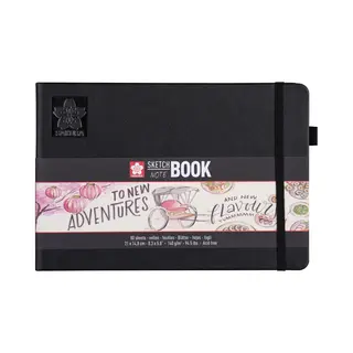 Sakura Skizzenbuch/Notizbuch 210 x 148mm schwarz/cremeweiss