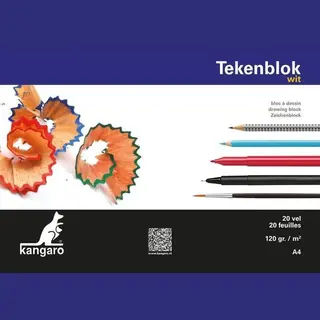 Kangaro Tekenblok 20 Vellen 210 X 297 Mm 120 G