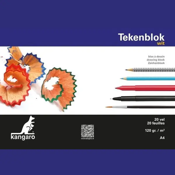Kangaro Tekenblok 20 Vellen 210 X 297 Mm 120 G thumbnail
