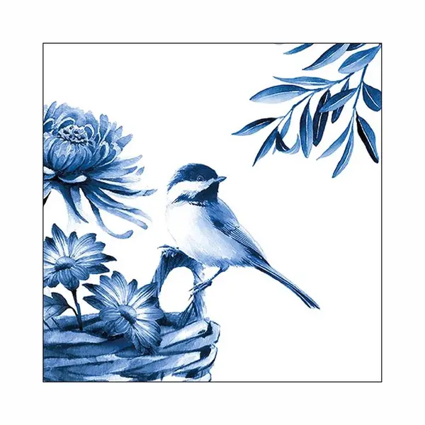 Ambiente Servetten 20pcs / 33 X 33cm, Blue Bird thumbnail