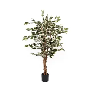 Mica Decorations Ficus Kunstplant - H110 XØ70 Cm - Groen Bont
