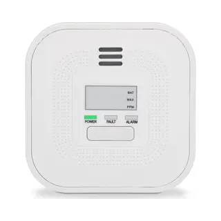 Alecto Kohlenmonoxidmelder Mit Display Und 10 Jahren Batterie- Und Sensorlaufzeit Weiß