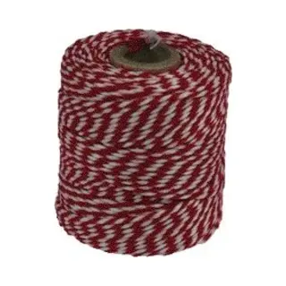 Mueller, Touwen, Katoenen Koord 45 Meter Rood/wit Op Rol (45 m)