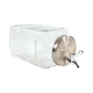 Svenska Living Drankdispenser - Glas - Met Kraantje - 3 L - Liggend